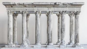 Ancient greek temple with columns photo