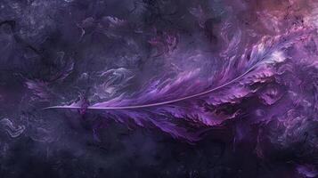 Dynamic amethyst smoke, sophistication on dark. photo