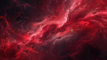 Swirls of red, smoke's intense passion. photo