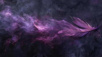 Black alpha, amethyst smoke with mystery. photo