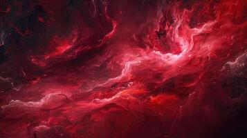 Scarlet tempest, red smoke with intensity. photo