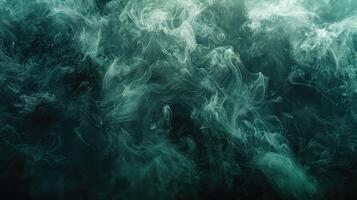 Patterns of green, smoke's elegant fascination. photo
