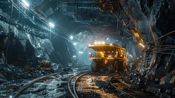 Underground Odyssey Exploring the Depths of Miners Dynamic Journey Beneath the Earths Surface photo