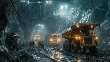 Dynamic Scene of Mining Realism Capturing Miners in Rugged Environments photo