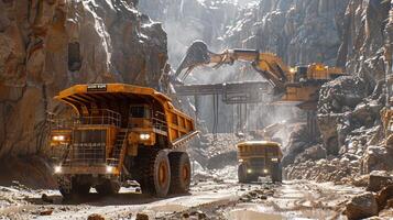 A Dynamic Visual Journey Capturing the Strength of Mining Machinery in Motion photo