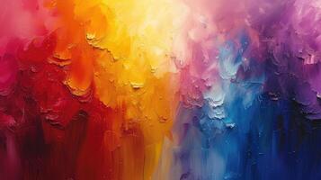 Dynamic and Vibrant Abstract Waves Painted in a Watercolor Symphony photo