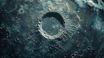 The captivating desolation of the Moon seen from a high vantage point photo