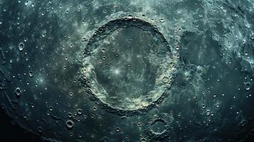 The Moon's raw and unyielding landscape revealed in an overhead shot photo