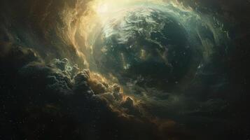 Planet Earth. A Breathtaking View from the Cosmos. photo