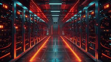 Unveiling the Central Hub of Innovation in a High-Tech Data Center photo