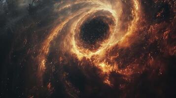 Galactic Beauty Unveiling the Mysterious Nature of a Black Hole photo