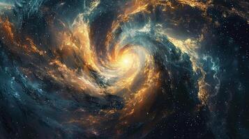 A Galactic Vortex Revealing the Enigmatic Nature of the Universe photo