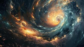A Captivating Celestial Singularity Brought to Life in the Depths of Space photo