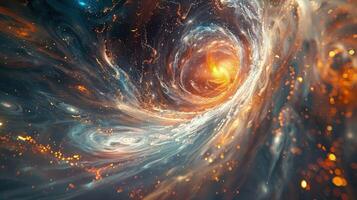 The Incredible Story of a Black Hole Representing the Universe Singularity photo