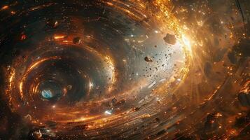 Exploring the Intriguing Depths of a Black Hole in the Universe photo