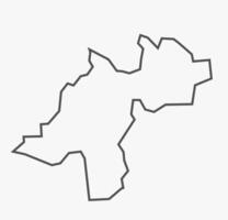 DAVANAGERE District map Karnataka State vector