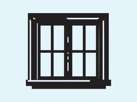 Minimal Window Frame Silhouette vector