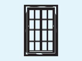 Isolated Window Silhouette vector