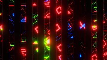 VJ Loop animation of red running lines. video