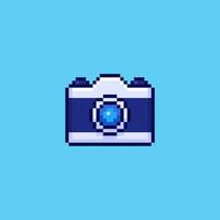 Pixel art camera game asset design vector