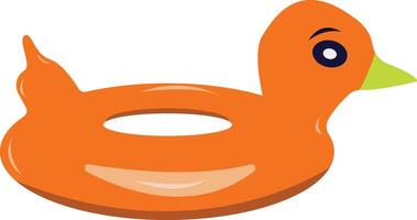 Illustration of inflatable Swimming Ring in Cartoon Design Concept vector