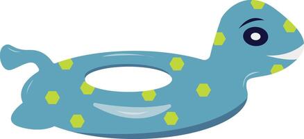 Illustration of inflatable Swimming Ring in Cartoon Shape. vector