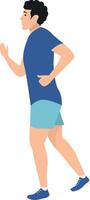 People Running Character with Flat Design vector