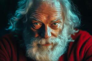 An old man with white hair and a beard photo