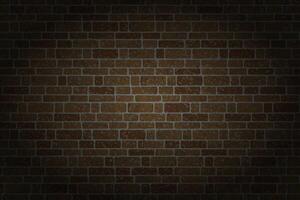 A dark brick wall with a rectangular patterns vector