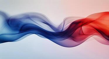 Abstract background of red, blue and white smoke photo