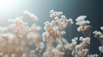 A close up of some white flowers photo