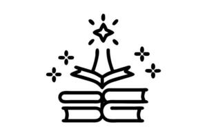 Books turning into a radiant tree with glowing branches, illustrating the power of knowledge World Book and Copyright Day vector