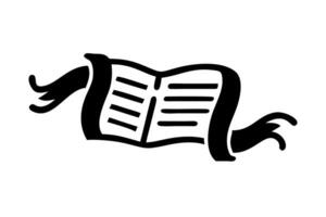 The journey of books through time from scrolls to printed pages and digital formats, an illustrated timeline for World Book and Copyright Day vector