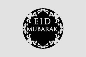 A beautiful blend of floral details and Eid Mubarak typography, symbolizing celebration and joy, perfect for festive occasions and greetings vector