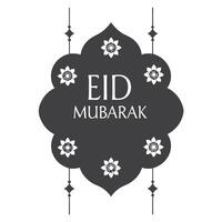 Beautiful Eid Mubarak design with elegant floral and geometric patterns, capturing the essence of joy and tradition in Eid celebrations vector