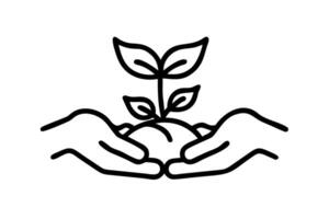Earth Day, nurturing the planet through collective action, planting trees with hands supporting the environment together vector