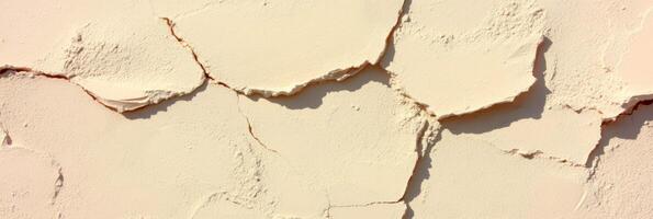 Rustic beige plaster texture with deep grooves for interior design and architectural projects photo