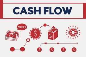 Visualizing Cash Flow From Money Circulation to Financial Solutions and Problem Solving vector
