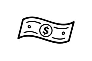 Cash Flow Dollar bills flying through the air in chaotic motion, symbolizing rapid income changes and unpredictable financial movement vector