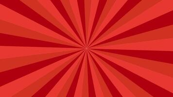 Red abstract star burst background - seamless loop video