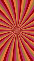 Geometric colorful twirl ray burst background - seamless loop animation video