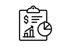 Cash Flow Report Business financial summary with graphs and charts, visualizing income, expenses, and profit growth over time vector