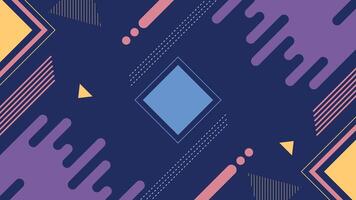 Creative dark abstract geometric background with vibrant shapes and lines ideal for web or design use vector