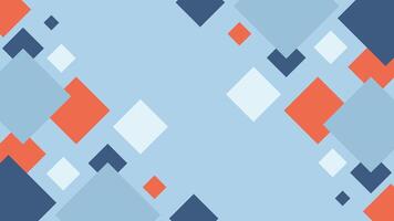 Creative abstract background featuring colorful overlapping rectangles on a light blue base perfect for design vector