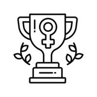 Trophy. outline icon. EPS 10 file. vector
