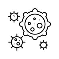 Virus outline icon. EPS 10 file vector