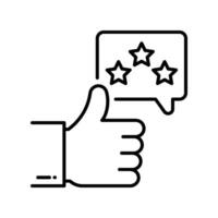 Appreciation outline icon. EPS 10 file vector