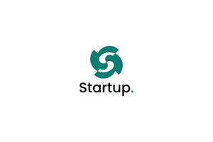 Abstract Modern Letter S Logo Business Brand Innovation Technology for Start Up Developer App and Software vector