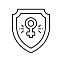 Shield outline icon. EPS 10 file vector