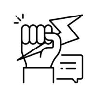 Empowerment outline icon. EPS 10 file vector